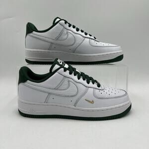 Womens Size 9.5 Nike Air Force 1 '07 Mini Jewel White Green Sneakers IB6543 102